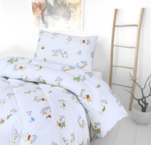 Load image into Gallery viewer, Kids Coverless Printed 7.5 tog Washable Quilt with Pillow Set 120 x 150 cm – Penguin
