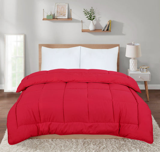 Heavyweight Ultra Bounce Coverless 13.5 Tog Warm Duvet – Red