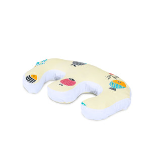 Twin Feeding Nursing Pillow Cushion For Complete Support: Fish Cream