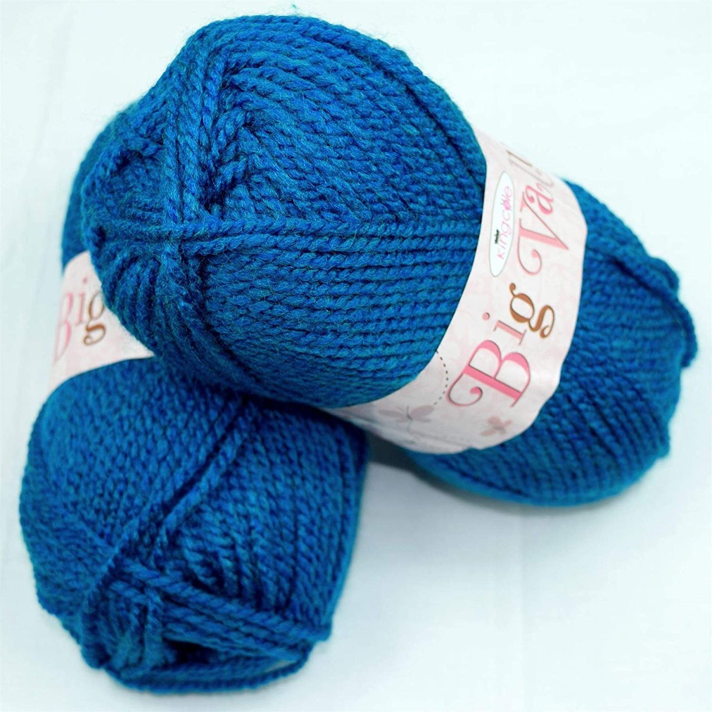 Chunky Knitting Yarn Wool Acrylic Pack of 2 ( 2 x 100g) - Blue Heaven