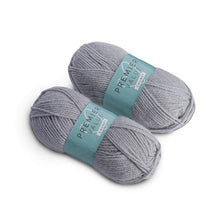 Load image into Gallery viewer, Premier Value Chunky - Yarn Knitting Wool Pack of 2 Acrylic (2x100g) - Grey
