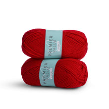 Load image into Gallery viewer, Premier Value Chunky - Yarn Knitting Wool Pack of 2 Acrylic (2x100g) - Red
