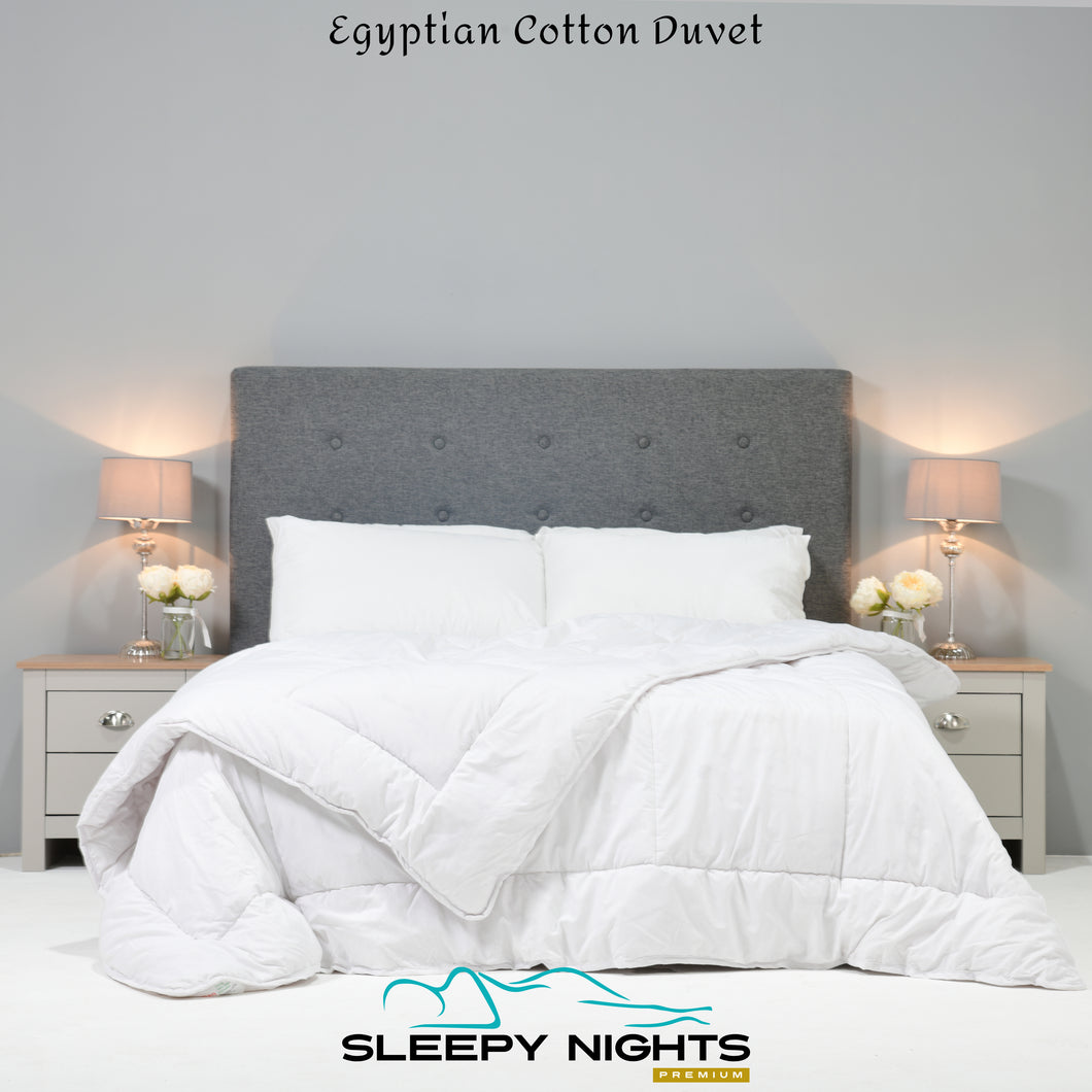 Hotel Quality 5* Egyptian Cotton Percale Premium Duvet - 7.5 Tog Summer Quilt