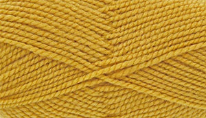 Chunky Knitting Yarn Wool Acrylic Pack of 2 ( 2 x 100g) - Mustard