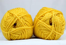 Load image into Gallery viewer, Chunky Knitting Yarn Wool Acrylic Pack of 2 ( 2 x 100g) - Mustard

