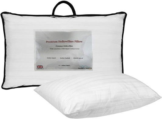 Premium Ultimate Extra Volume Cotton Sateen Rebound Pillow Pair