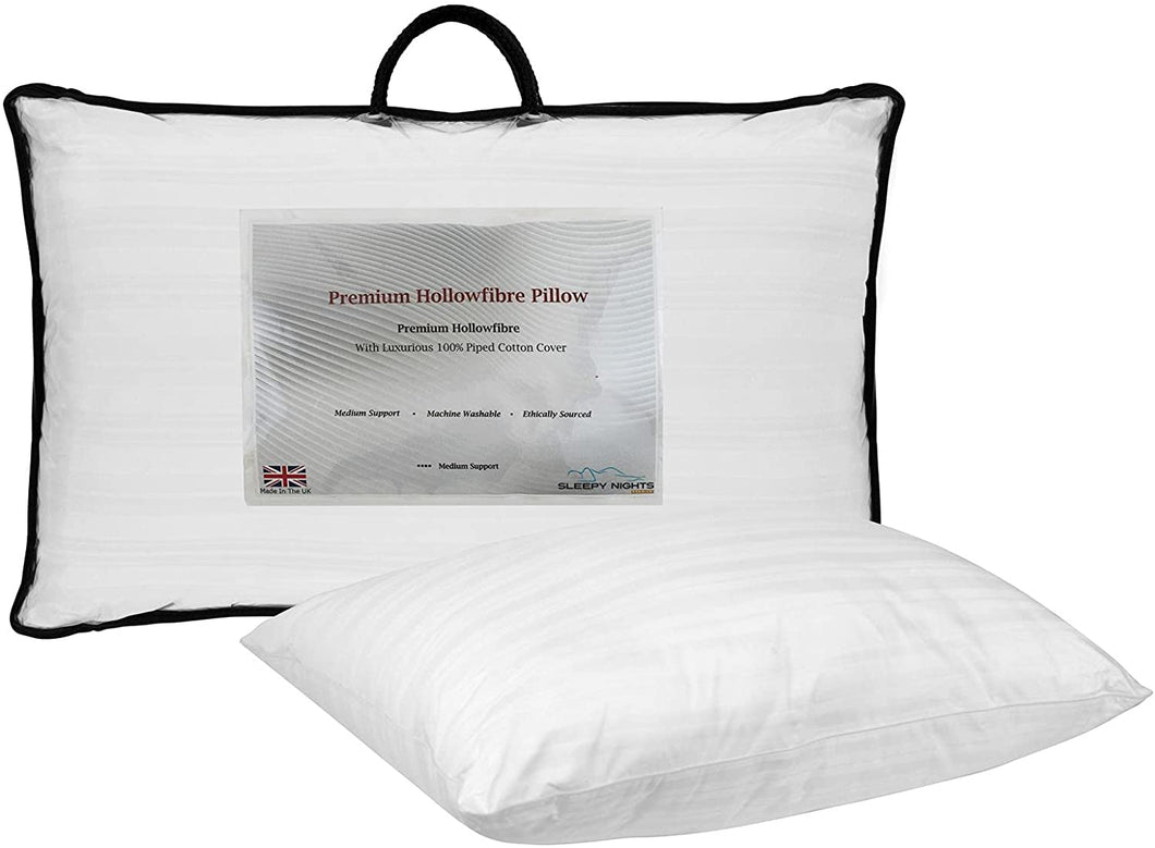 Premium Ultimate Extra Volume Cotton Sateen Rebound Pillow Pair