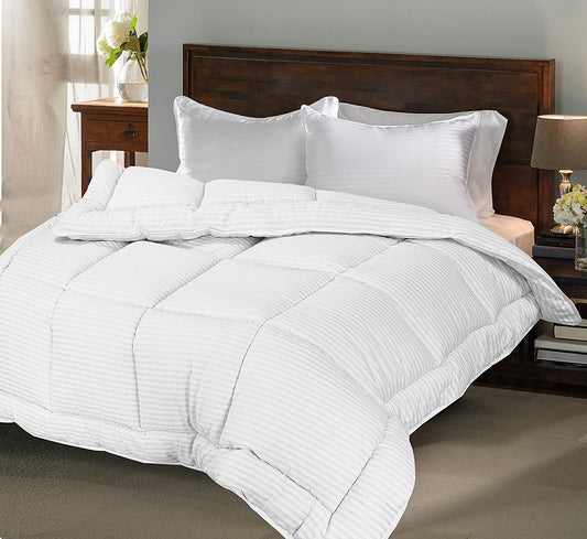 Hotel Quality Satin Stripe Premium Duvet - 7.5 Tog