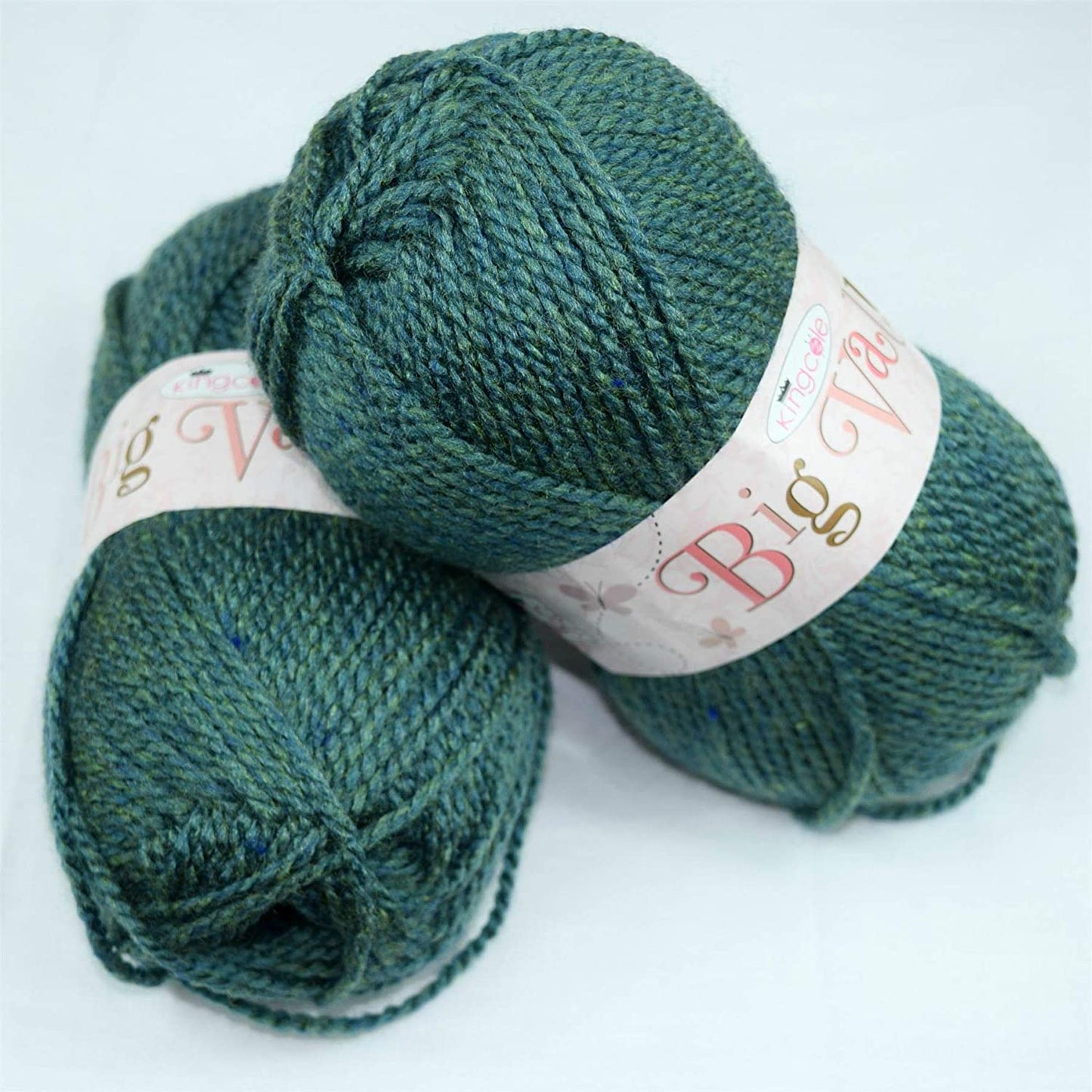 Chunky Knitting Yarn Wool Acrylic Pack of 2 ( 2 x 100g) - Seaspray