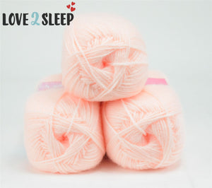 Premier Value Baby Double Knit Yarn Wool Acrylic Pack of 3 ( 3 x 100g) - Peach