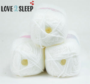 Premier Value Baby Double Knit Yarn Wool Acrylic Pack of 3 ( 3 x 100g) - White