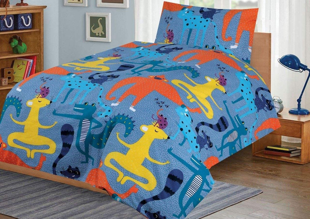 Cot Bed Duvet Cover Set – Animal Party