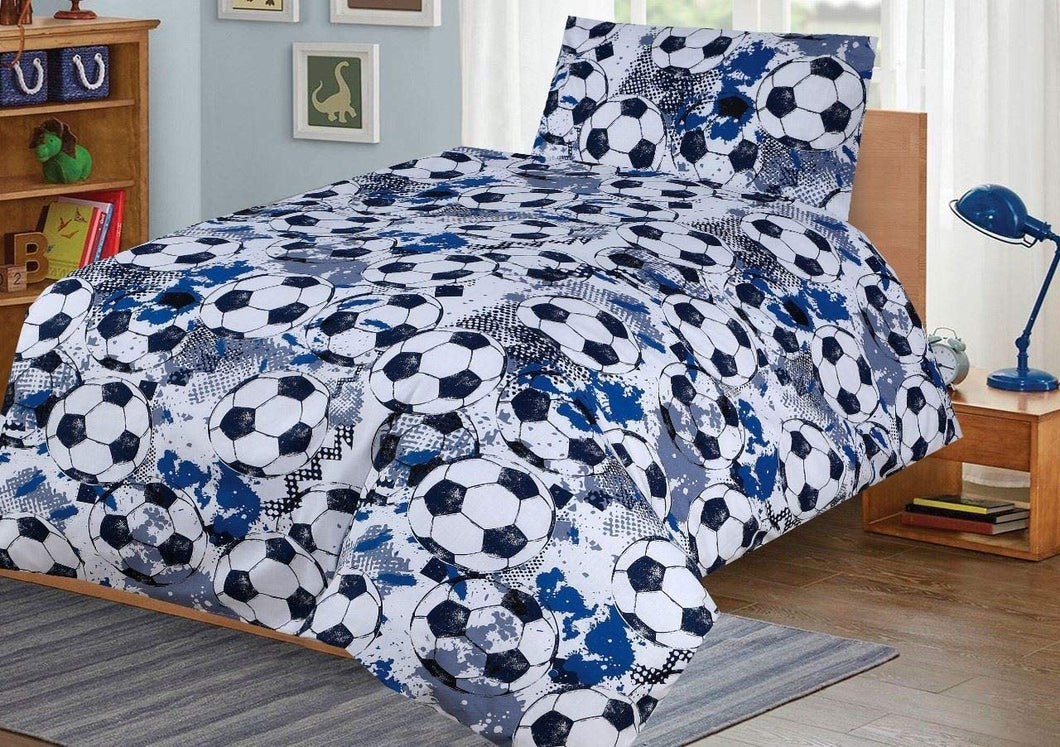 Cot Bed Duvet Cover Set – Football