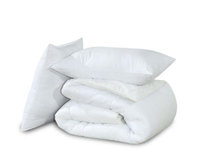 Love2Sleep Value Bundle - 10.5 Tog poly Cotton w/ 2 Bouncy Pillows