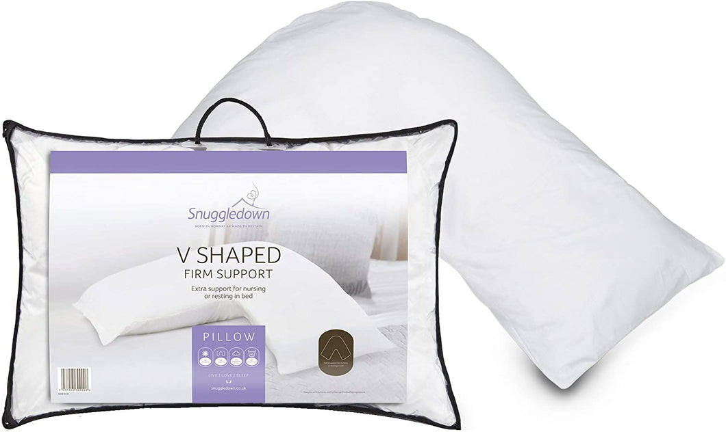 Snuggledown V-Shaped Pregnancy/Maternity/Nursing/Orthopaedic Support Pillow