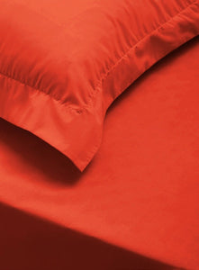 Polycotton Fitted Sheet : Red