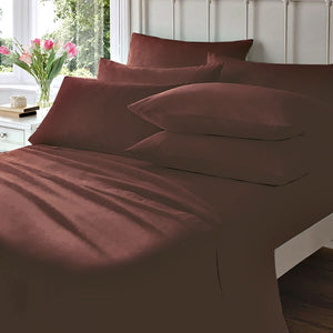 Polycotton Fitted Sheet : Chocolate