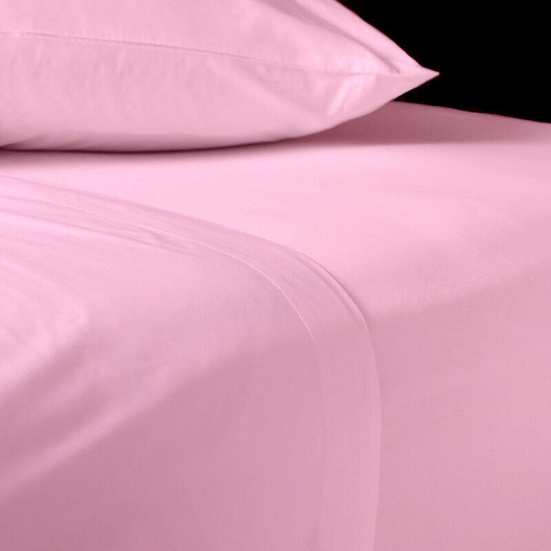 Polycotton Flat Sheet : Pink