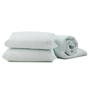 4.5 Tog Green Tint Duvet Quilt with 2 Bounce Pillows - Bundle