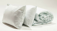 Load image into Gallery viewer, 10.5 Tog Green Tint Duvet Quilt with 2 Bounce Pillows - Bundle
