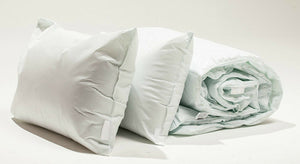 10.5 Tog Green Tint Duvet Quilt with 2 Bounce Pillows - Bundle