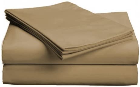 Egyptian Cotton Fitted Sheet Hotel Quality : Coffee