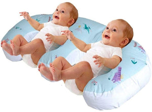 Twin Feeding Nursing Pillow Cushion for Complete Support: Dino Island