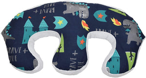 Twin Feeding Nursing Pillow Cushion for Complete Support: Brave Dinosaur
