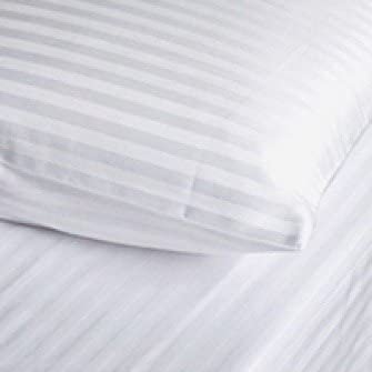 Egyptian Cotton Fitted Sheet Hotel Quality : Satin Stripe